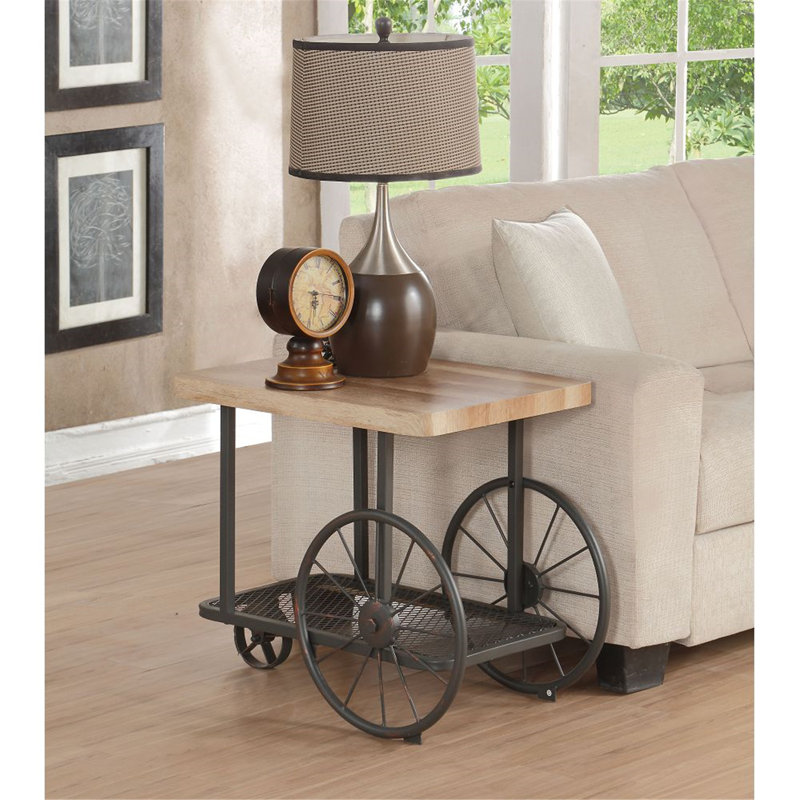 Williston Iraheta Wheel End Table with Storage Wayfair